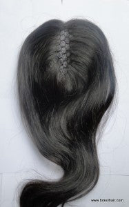 Complément capillaire à maille sur filet - Lisse — visuel produit 2 (BRASILHAIR)