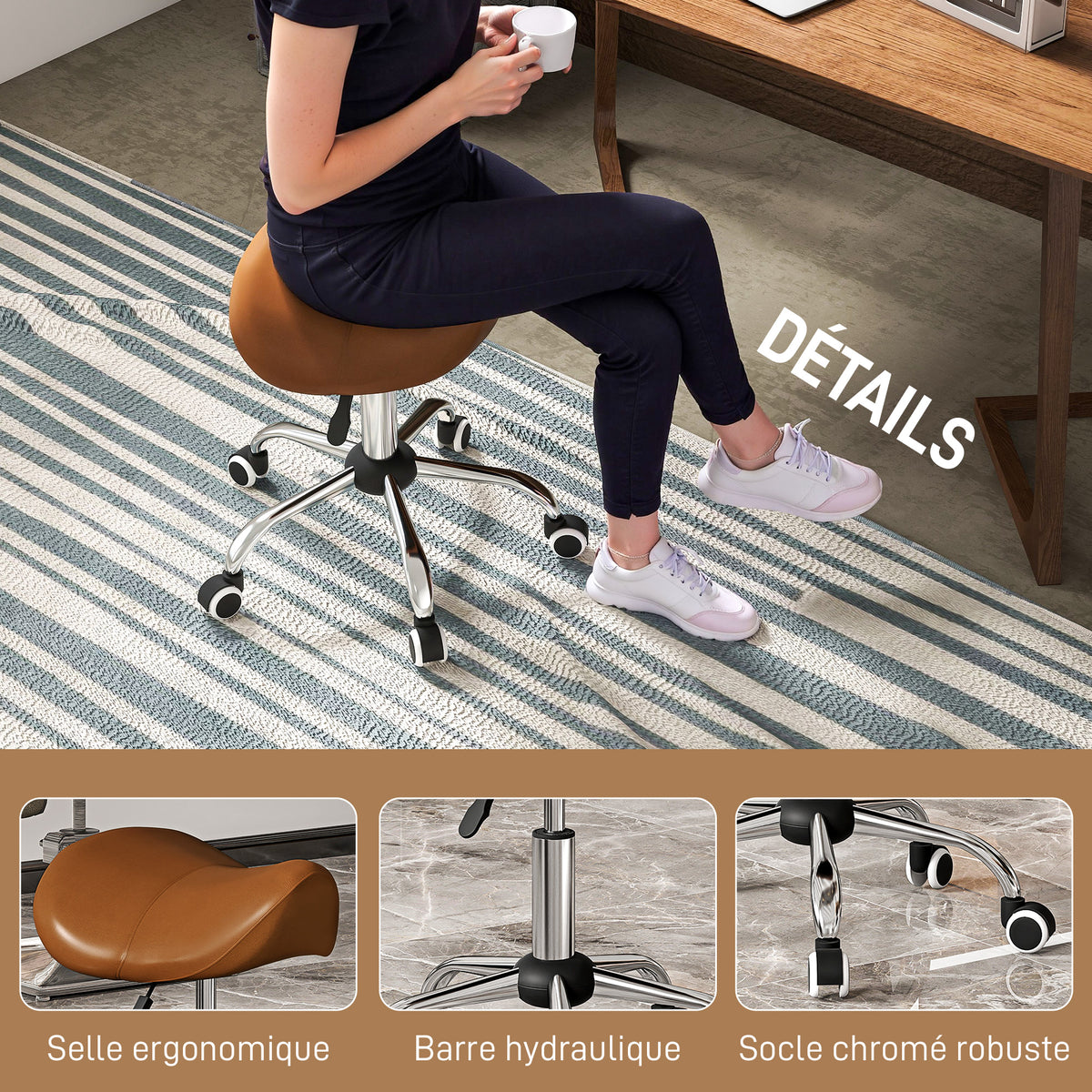 Tabouret — visuel produit 1 (Aosom)