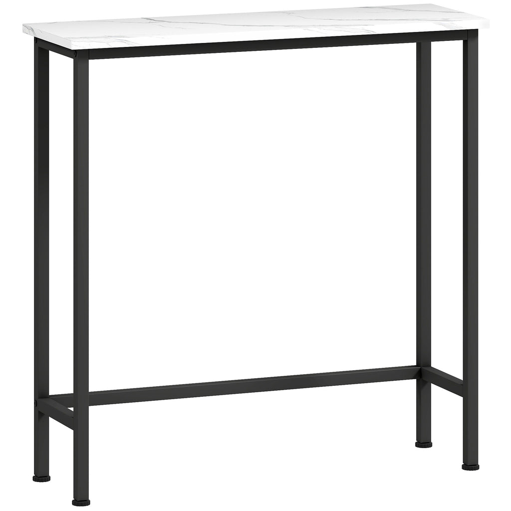 Console meuble 75 cm, table console plateaux — visuel produit 4 (Aosom)