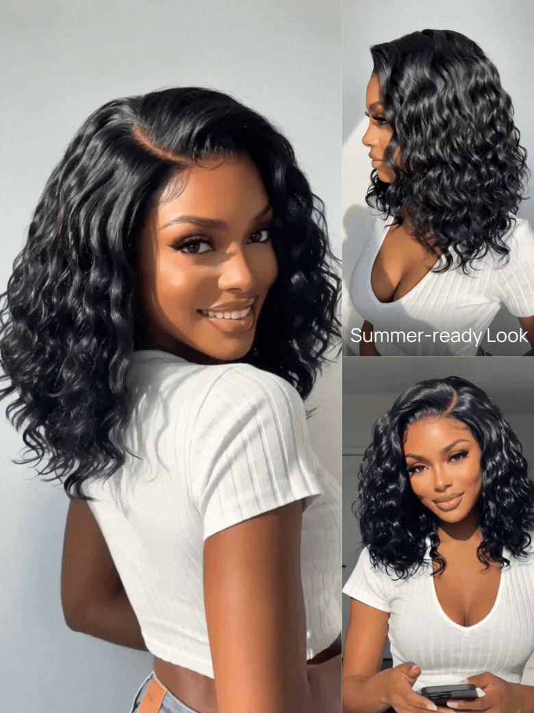 Perruque Gabriela closure Lace - Cheveux humains boucles naturelles — visuel produit 2 (BRASILHAIR)
